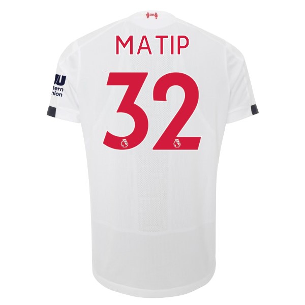 Maillot Football Liverpool NO.32 Matip Exterieur 2019-20 Blanc